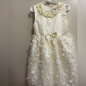 Blueberi Boulevard Toddler Girls Soutache Dress With Butterflies
